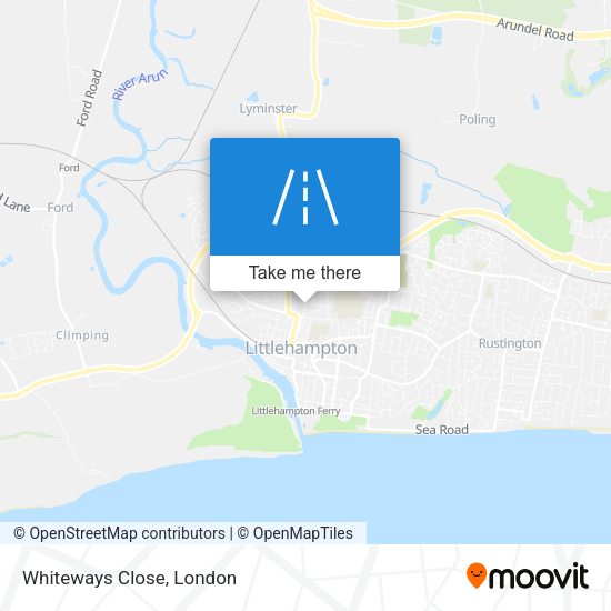 Whiteways Close map