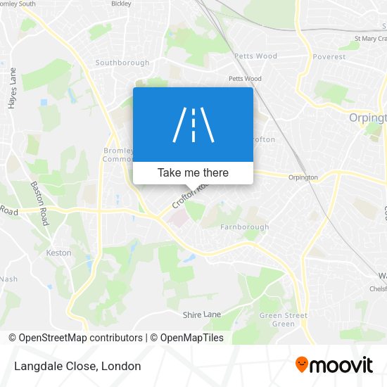 Langdale Close map