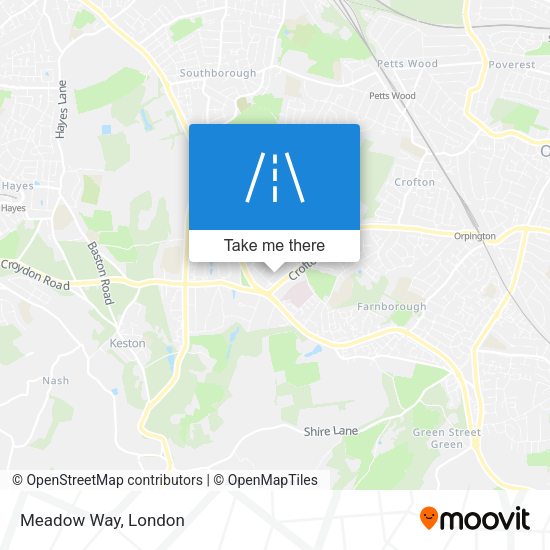 Meadow Way map