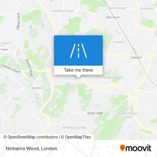 Ninhams Wood map