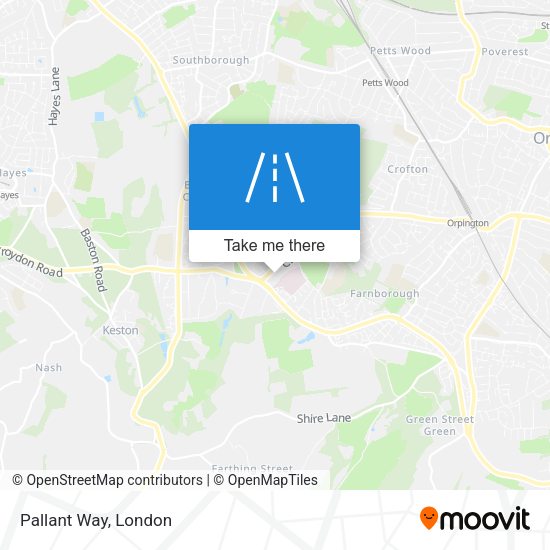 Pallant Way map