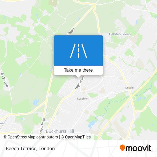 Beech Terrace map