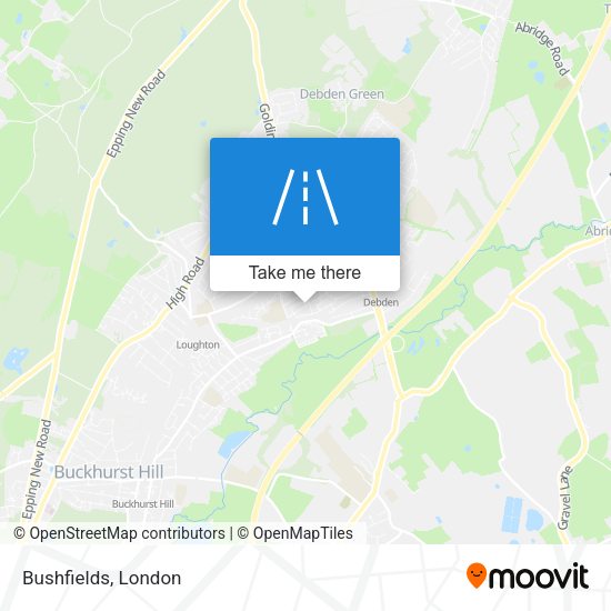 Bushfields map