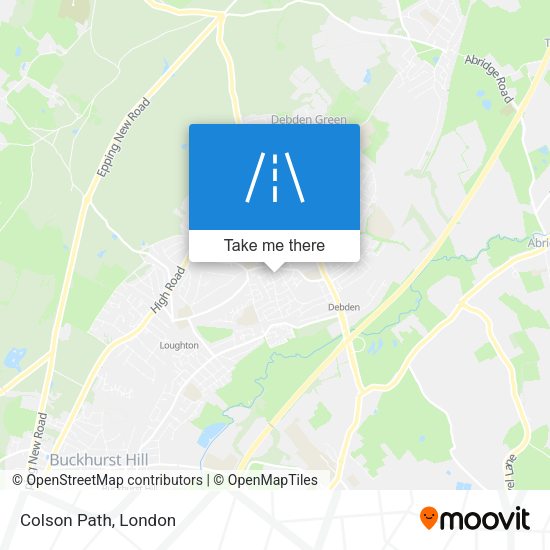 Colson Path map