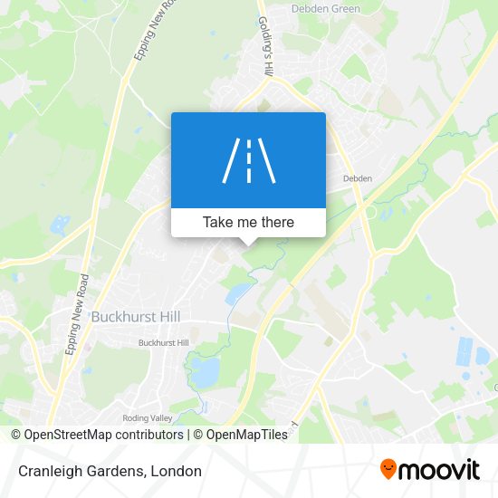 Cranleigh Gardens map