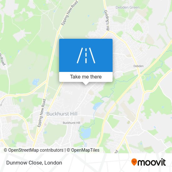 Dunmow Close map