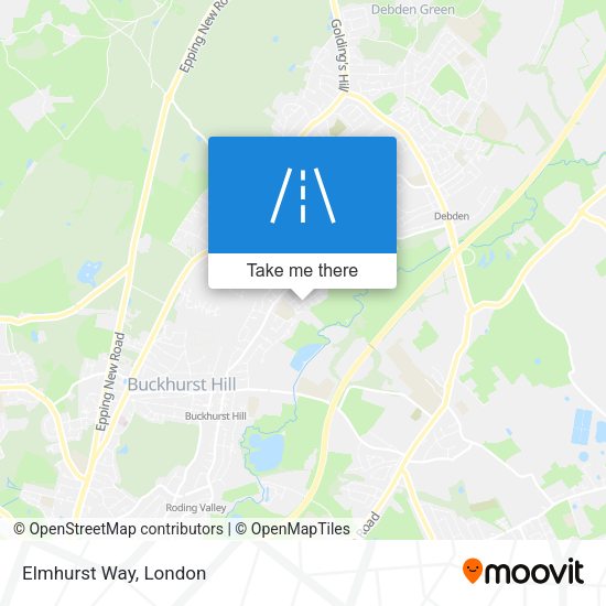 Elmhurst Way map