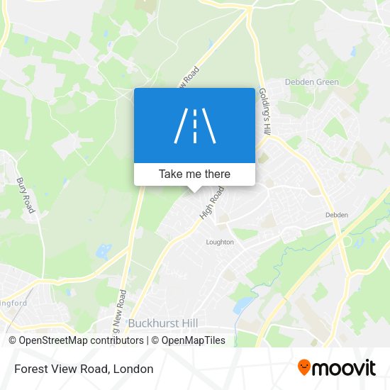 Forest View Road map