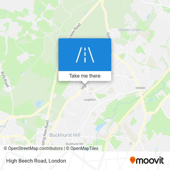 High Beech Road map