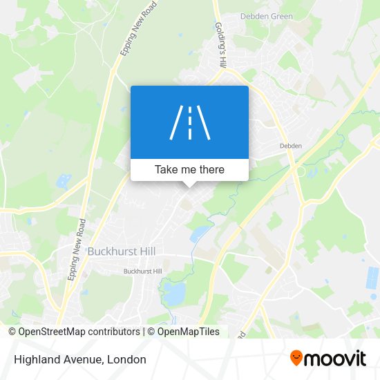 Highland Avenue map