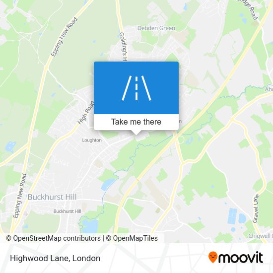 Highwood Lane map
