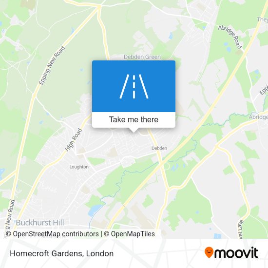 Homecroft Gardens map