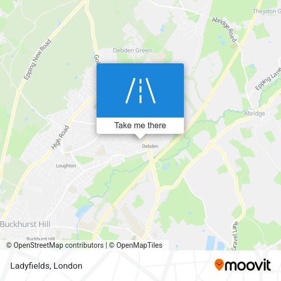 Ladyfields map