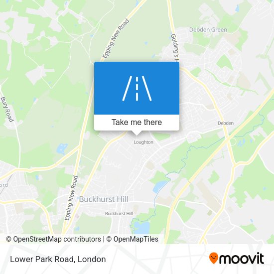 Lower Park Road map