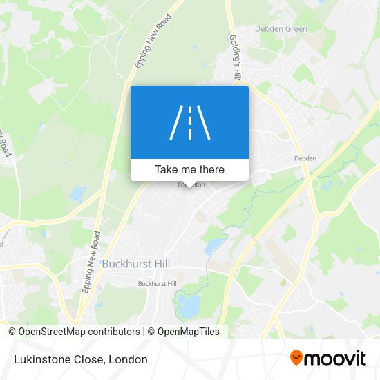 Lukinstone Close map