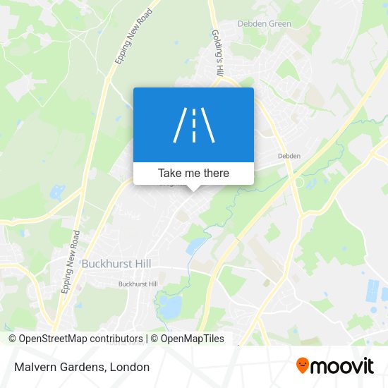 Malvern Gardens map