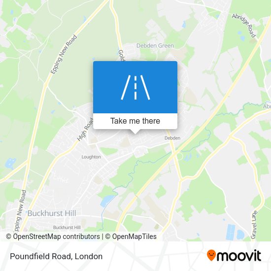 Poundfield Road map