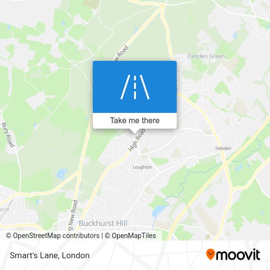 Smart's Lane map