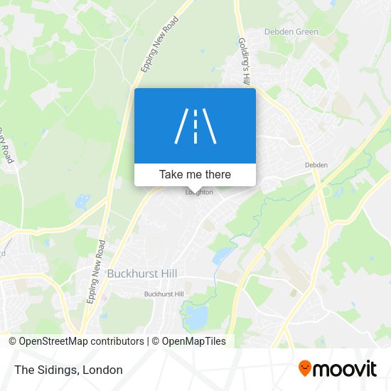 The Sidings map