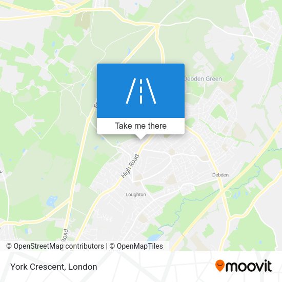 York Crescent map