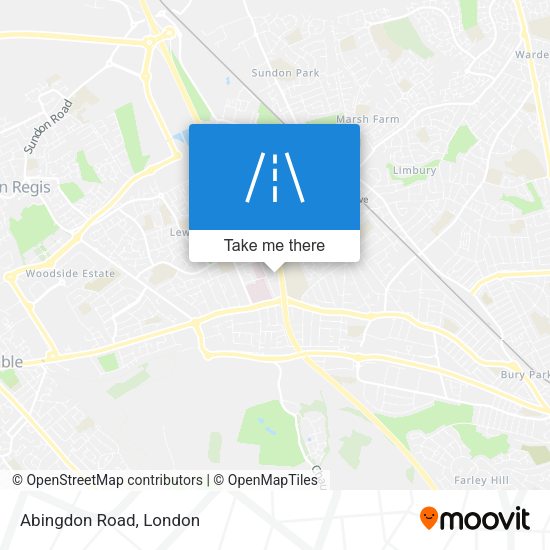 Abingdon Road map