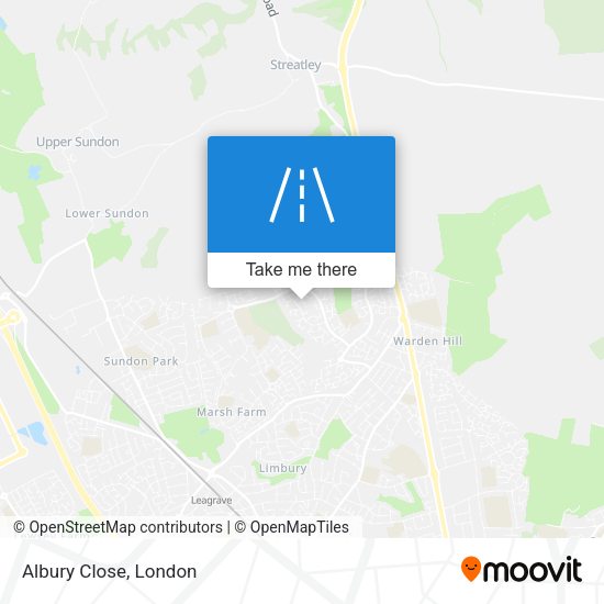 Albury Close map