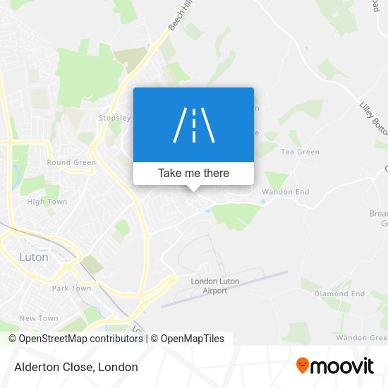 Alderton Close map