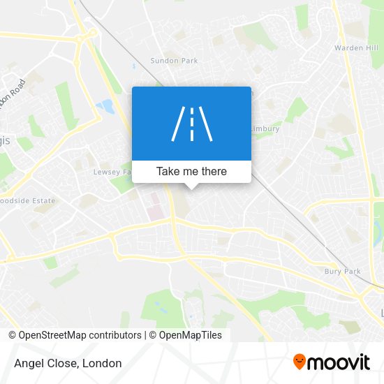 Angel Close map