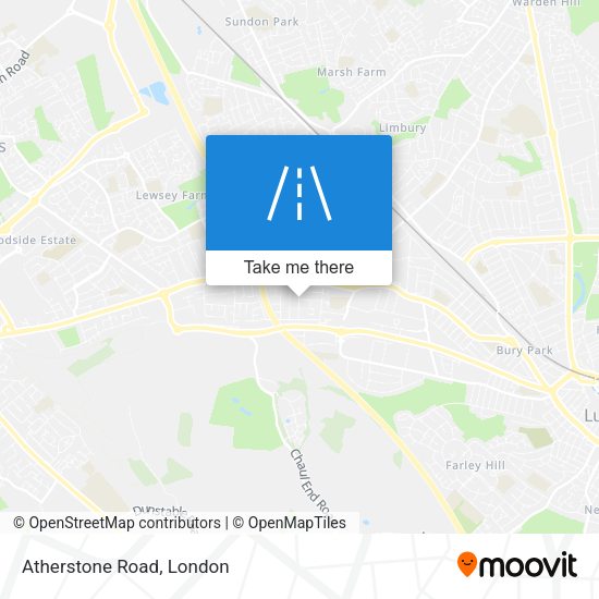 Atherstone Road map