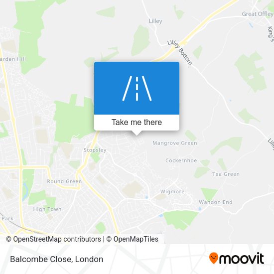 Balcombe Close map