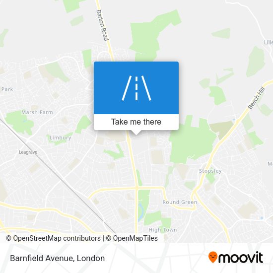 Barnfield Avenue map