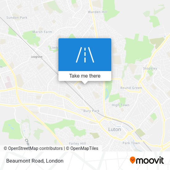 Beaumont Road map