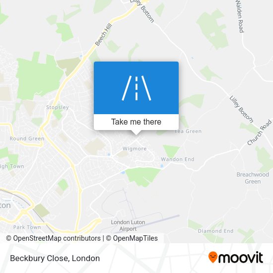 Beckbury Close map