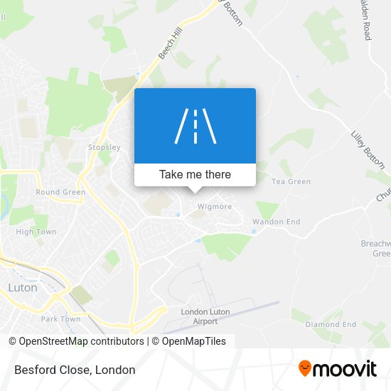 Besford Close map