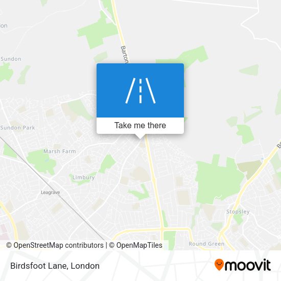 Birdsfoot Lane map