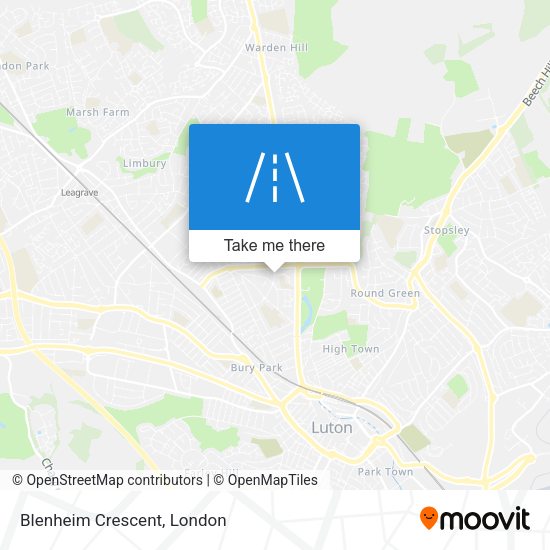 Blenheim Crescent map