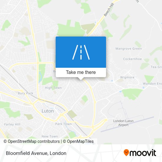 Bloomfield Avenue map