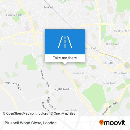 Bluebell Wood Close map