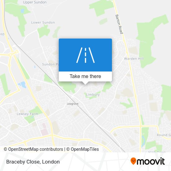 Braceby Close map