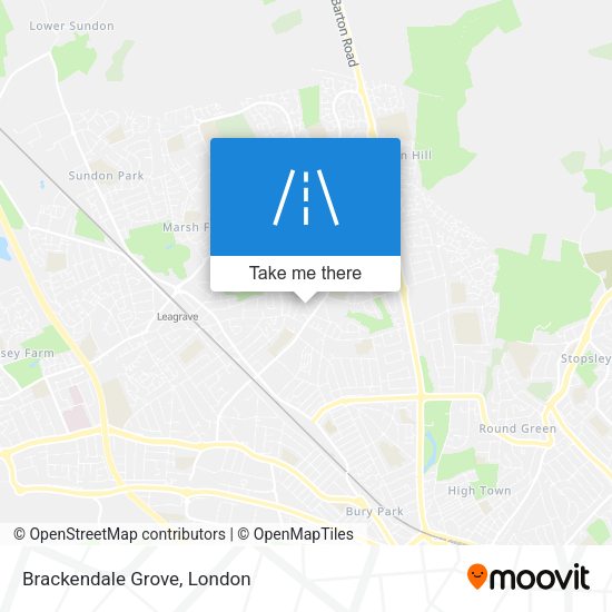 Brackendale Grove map