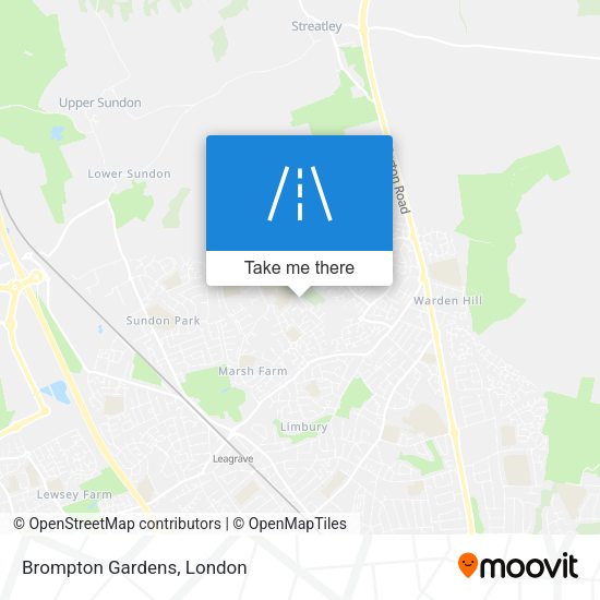 Brompton Gardens map
