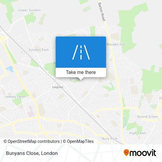 Bunyans Close map