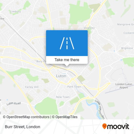 Burr Street map