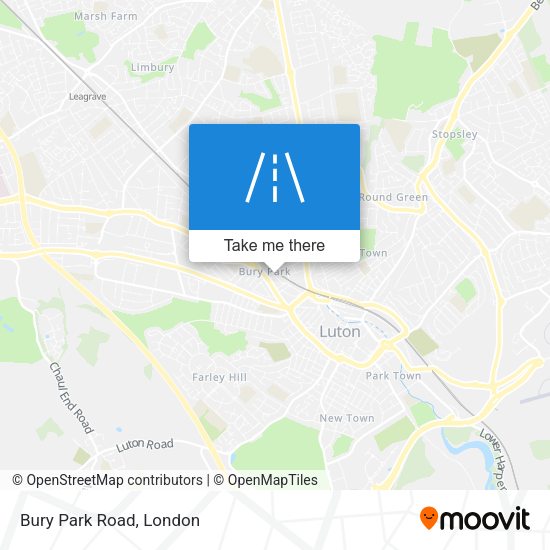Bury Park Road map