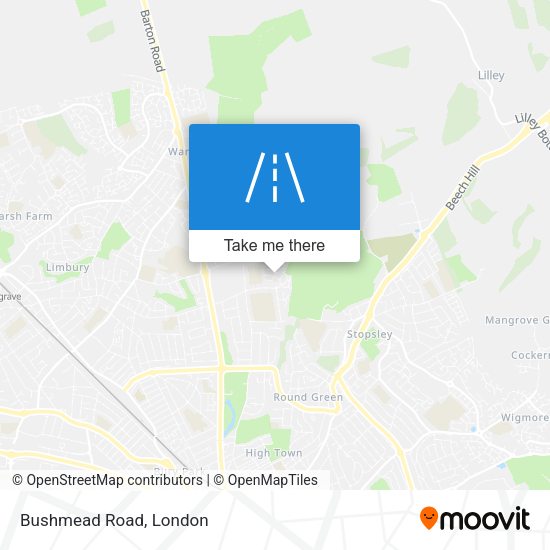 Bushmead Road map