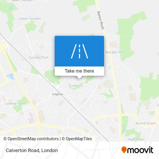 Calverton Road map