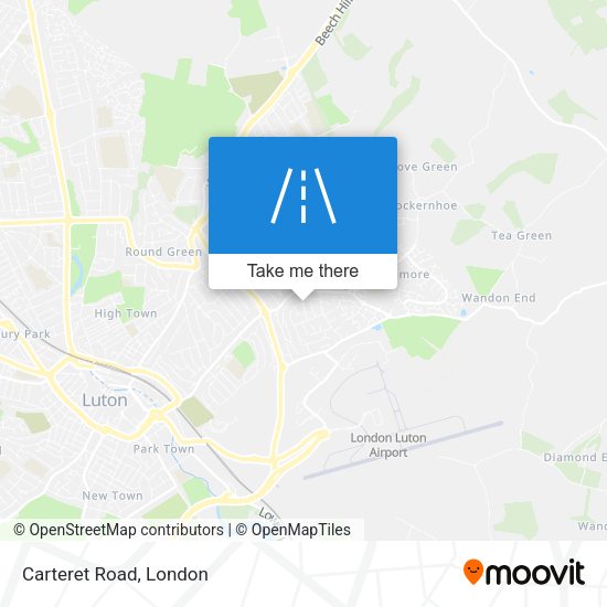 Carteret Road map