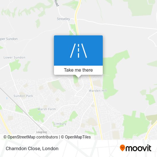 Charndon Close map