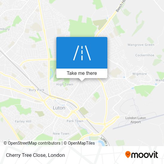 Cherry Tree Close map
