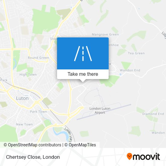 Chertsey Close map